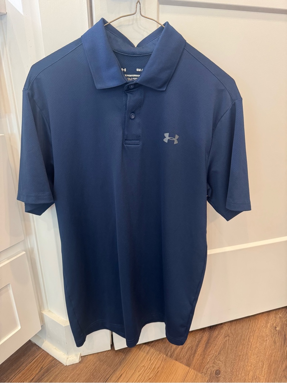 Under Armour Men's Dark Blue Tech Polo Size Small